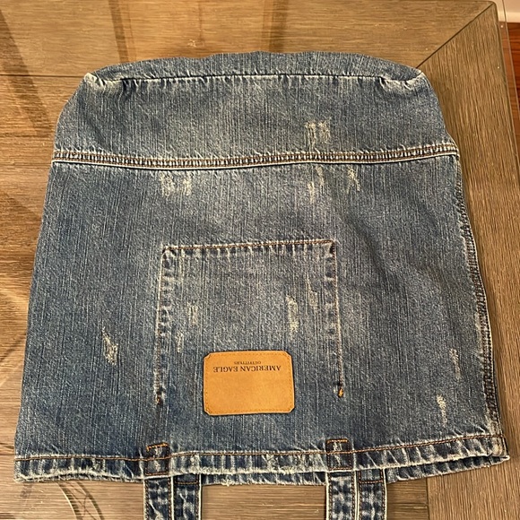 American Eagle Distressed Denim Tote New with Tags - Picture 14 of 16